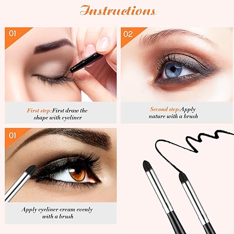 Eyeliner Smudge Brush Pencil Soft Makeup Tool Eyeshadow Blending Brush Eye Pencil Brush Eyeliner
